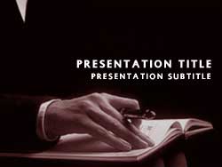 Make A Note Title Master slide design