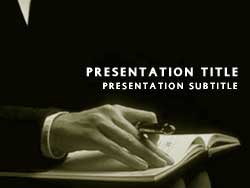 Make A Note Title Master slide design