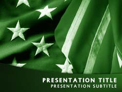 Patriotism USA Flag Title Master slide design