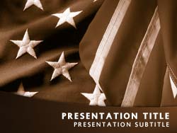 Patriotism USA Flag Title Master slide design
