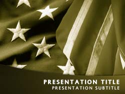 Patriotism USA Flag Title Master slide design