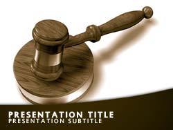 Law Title Master slide design