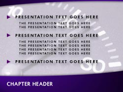 Speed Slide Master slide design