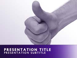 Positive Title Master slide design