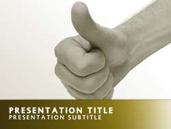 Positive Title Master slide design