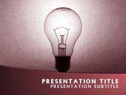 Light Bulb Title Master slide design
