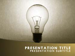 Light Bulb Title Master slide design