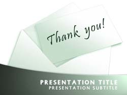 Thank You Title Master slide design