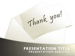 Thank You Title Master slide design