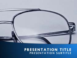 Glasses Title Master slide design