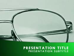 Glasses Title Master slide design