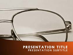 Glasses Title Master slide design