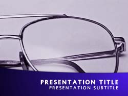 Glasses Title Master slide design