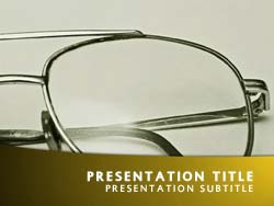 Glasses Title Master slide design