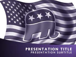 Republican Candidate Title Master slide design