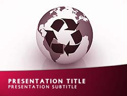 Recycling Title Master slide design