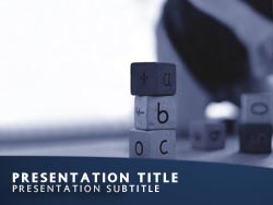 Early Learning Title Master slide design