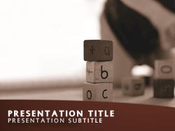 Early Learning Title Master slide design