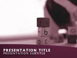 Early Learning Title Master slide design
