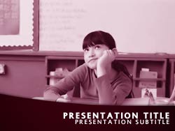 Classroom Pupil Title Master slide design
