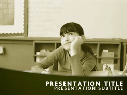 Classroom Pupil Title Master slide design