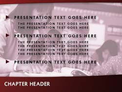 Learning to Read Slide Master slide design