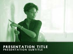 Teacher Title Master slide design