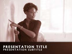 Teacher Title Master slide design