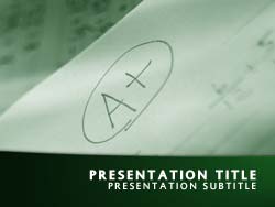 School Grades Title Master slide design