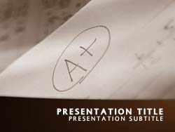 School Grades Title Master slide design