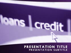 Credit Loans and Banking Title Master slide design