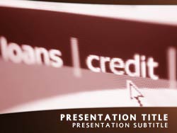 Credit Loans and Banking Title Master slide design