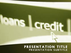 Credit Loans and Banking Title Master slide design