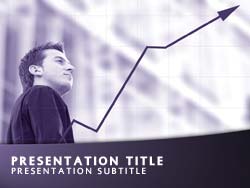 Financial Growth Title Master slide design
