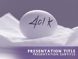 401k Savings Title Master slide design