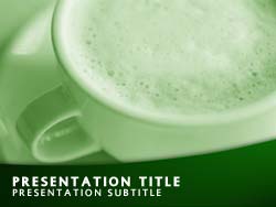 Cappuccino Coffee Title Master slide design