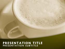 Cappuccino Coffee Title Master slide design