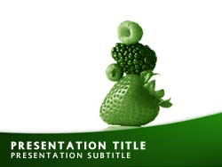 Fruit Title Master slide design