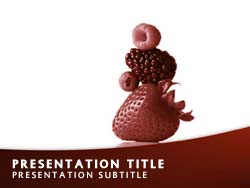 Fruit Title Master slide design