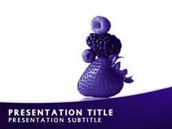 Fruit Title Master slide design