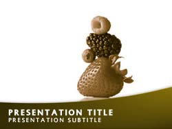 Fruit Title Master slide design