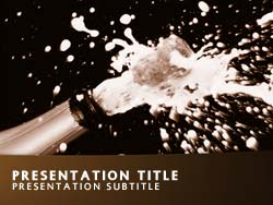 Champagne  Title Master slide design