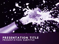 Champagne  Title Master slide design