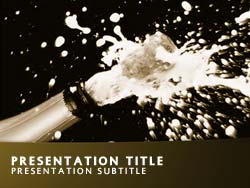 Champagne  Title Master slide design