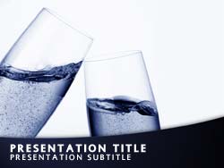 Champagne Toast Title Master slide design