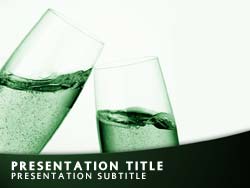 Champagne Toast Title Master slide design