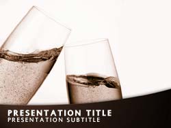 Champagne Toast Title Master slide design