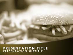 Fast Food Junk Food Title Master slide design