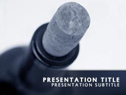 Wine Bottle Title Master slide design