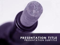 Wine Bottle Title Master slide design